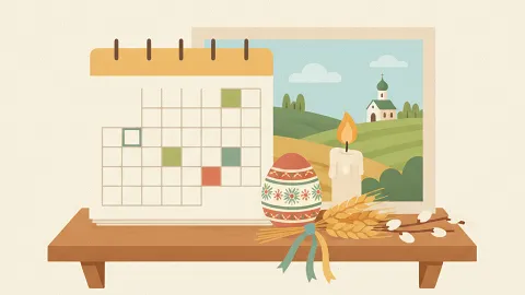 Календар подій зі святами України: писанка, свічка й колоски